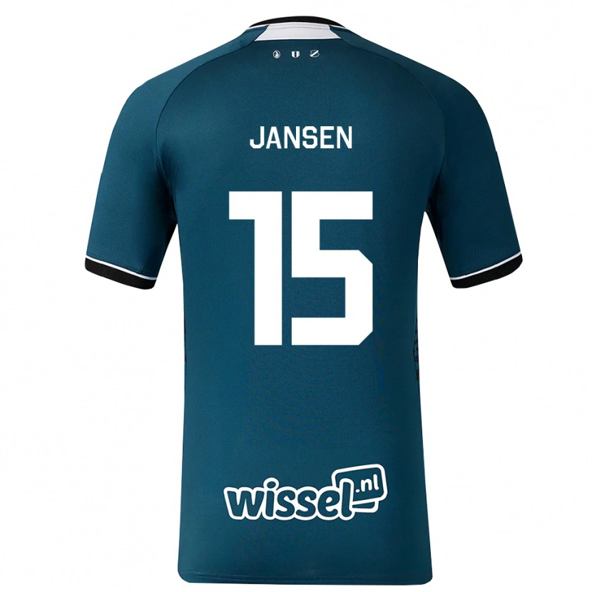 Danxen Mujer Camiseta Scott Jansen #15 Grisardodarkslategray Blanco 2ª Equipación 2026/27 La Camisa México
