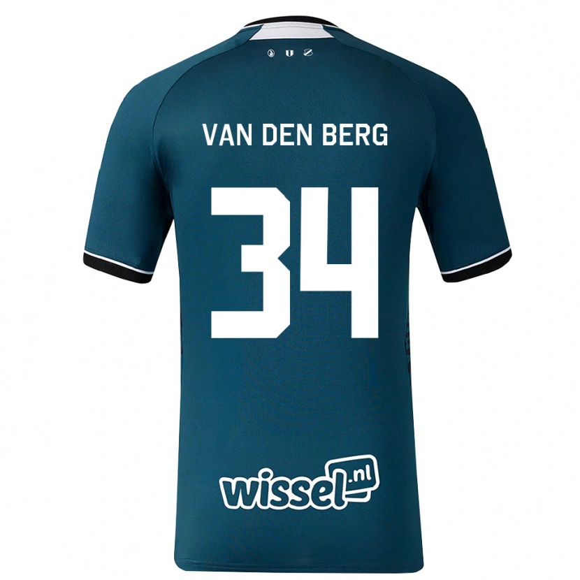 Danxen Mujer Camiseta Davy Van Den Berg #34 Grisardodarkslategray Blanco 2ª Equipación 2026/27 La Camisa México