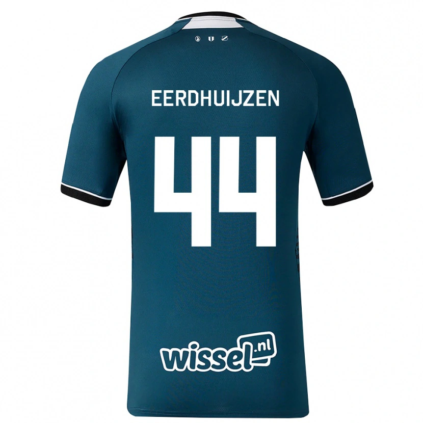 Danxen Mujer Camiseta Mike Eerdhuijzen #44 Grisardodarkslategray Blanco 2ª Equipación 2026/27 La Camisa México