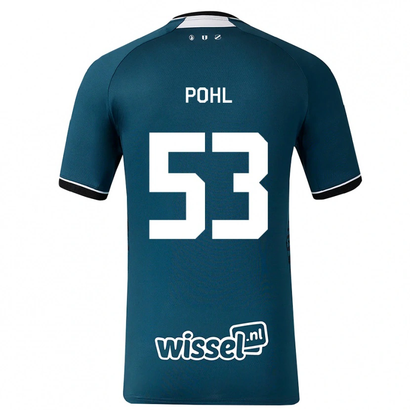 Danxen Mujer Camiseta Ferdinand Pohl #53 Grisardodarkslategray Blanco 2ª Equipación 2026/27 La Camisa México