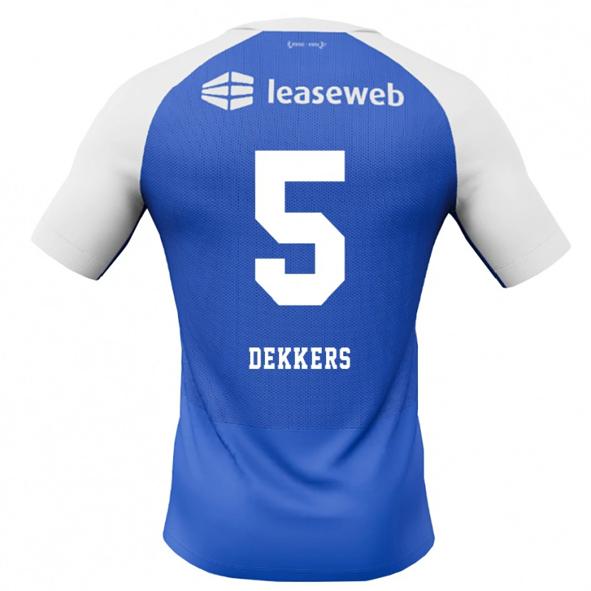 Danxen Mujer Camiseta Sem Dekkers #5 Azuldodger Rojo Blanco 2ª Equipación 2026/27 La Camisa México