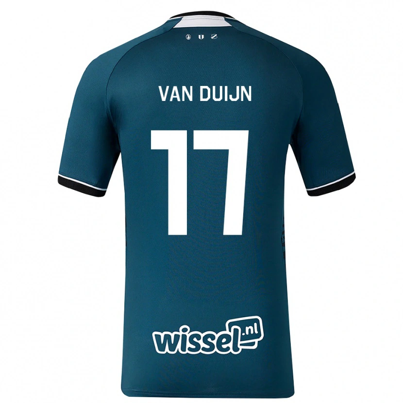 Danxen Mujer Camiseta Sem Van Duijn #17 Grisardodarkslategray Blanco 2ª Equipación 2026/27 La Camisa México