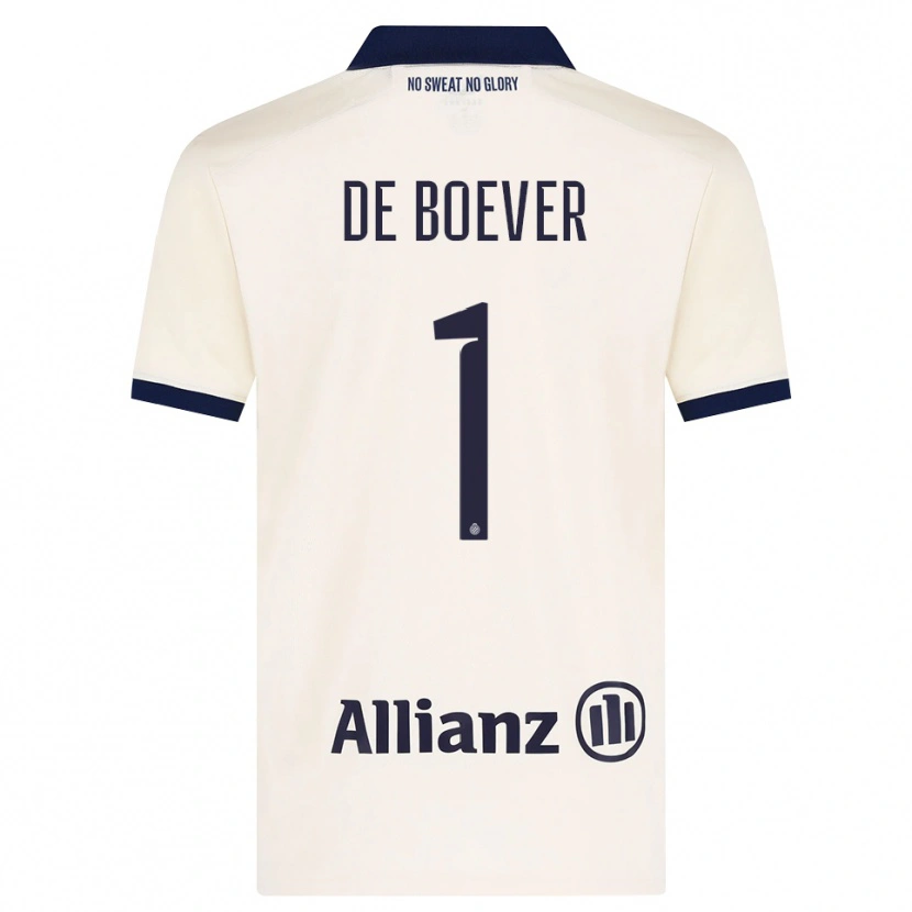 Danxen Mujer Camiseta Jesse De Boever #1 Beige Negro 2ª Equipación 2026/27 La Camisa México