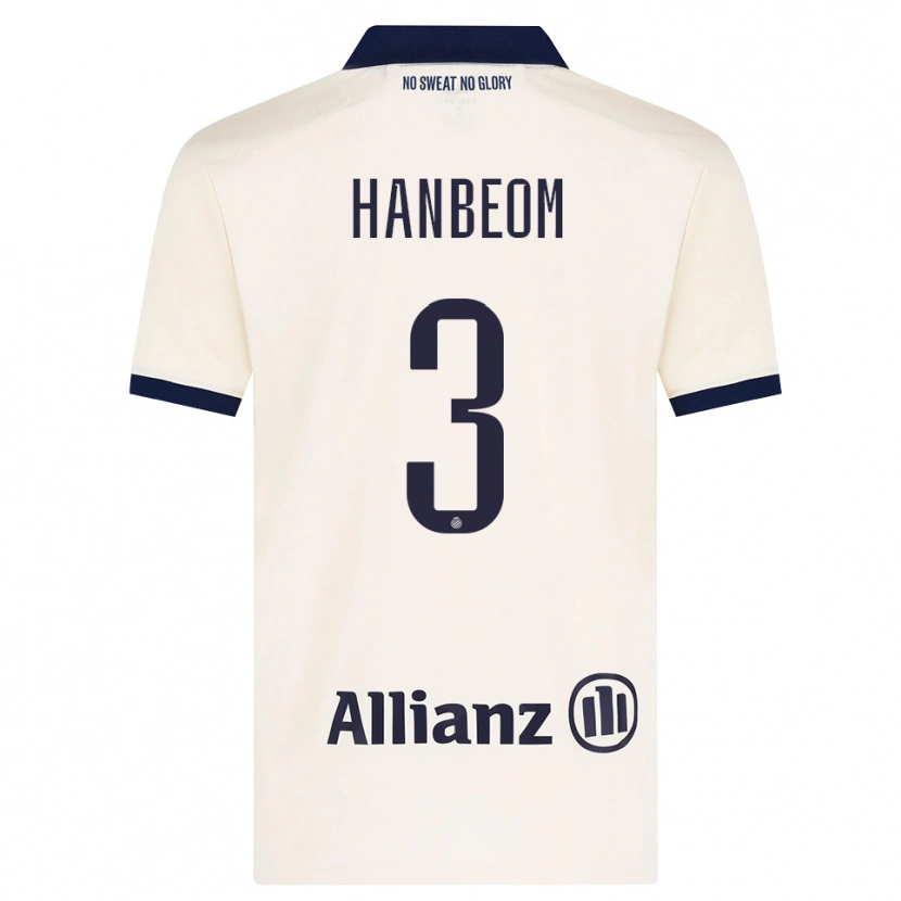 Danxen Mujer Camiseta Han-Beom Lee #3 Beige Negro 2ª Equipación 2026/27 La Camisa México