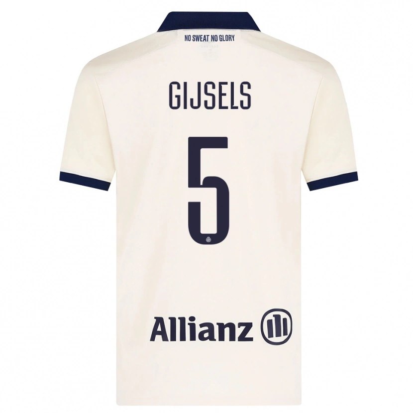 Danxen Mujer Camiseta Kellen Gijsels #5 Beige Negro 2ª Equipación 2026/27 La Camisa México