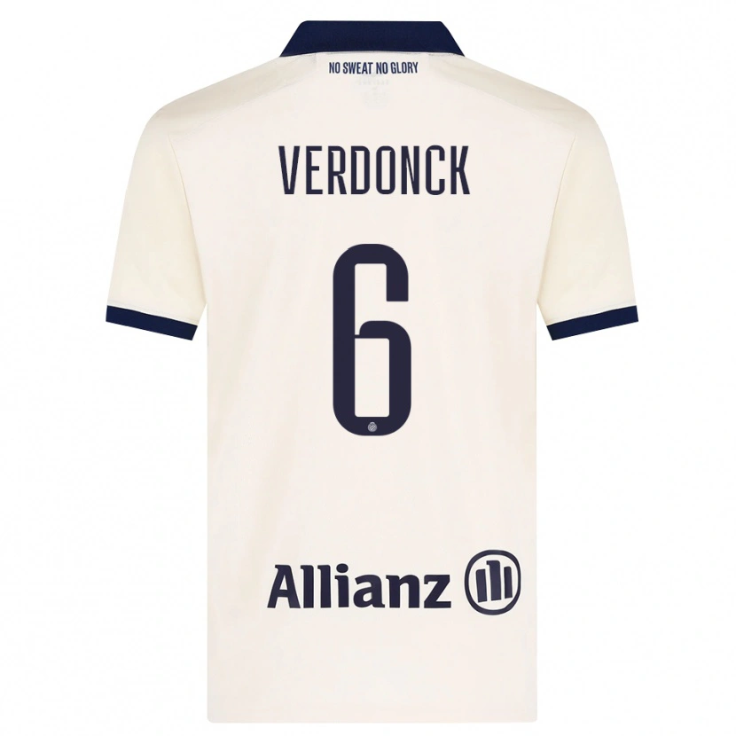 Danxen Mujer Camiseta Saar Verdonck #6 Beige Negro 2ª Equipación 2026/27 La Camisa México