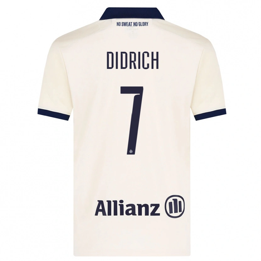 Danxen Mujer Camiseta Brian Didrich #7 Beige Negro 2ª Equipación 2026/27 La Camisa México