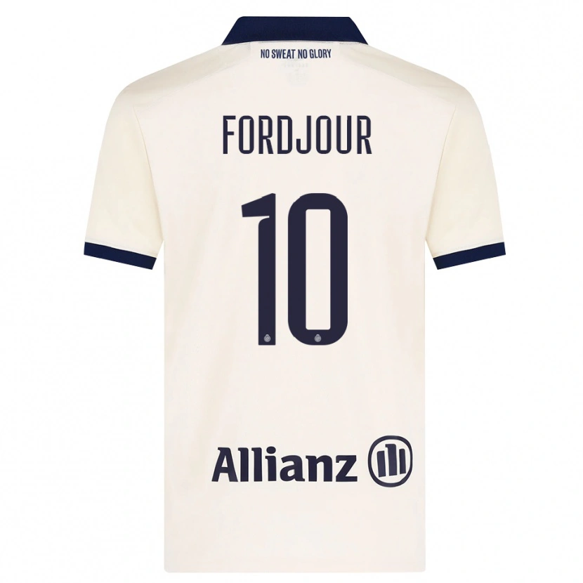 Danxen Mujer Camiseta Richmond Fordjour #10 Beige Negro 2ª Equipación 2026/27 La Camisa México