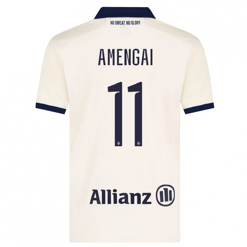 Danxen Mujer Camiseta Naïm Amengai #11 Beige Negro 2ª Equipación 2026/27 La Camisa México