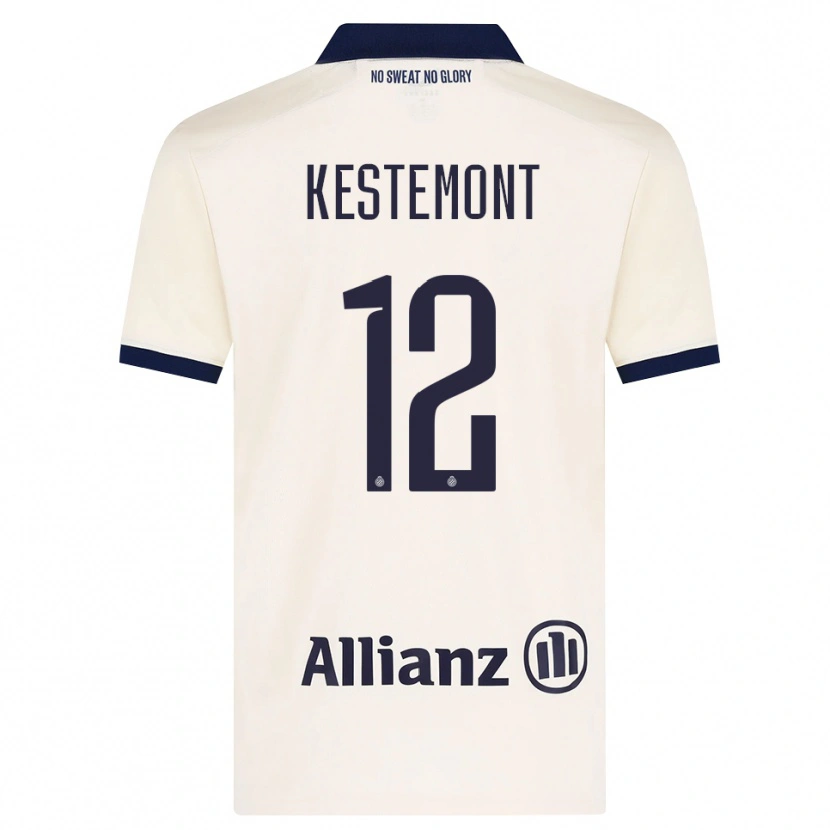 Danxen Mujer Camiseta Thibeau Kestemont #12 Beige Negro 2ª Equipación 2026/27 La Camisa México