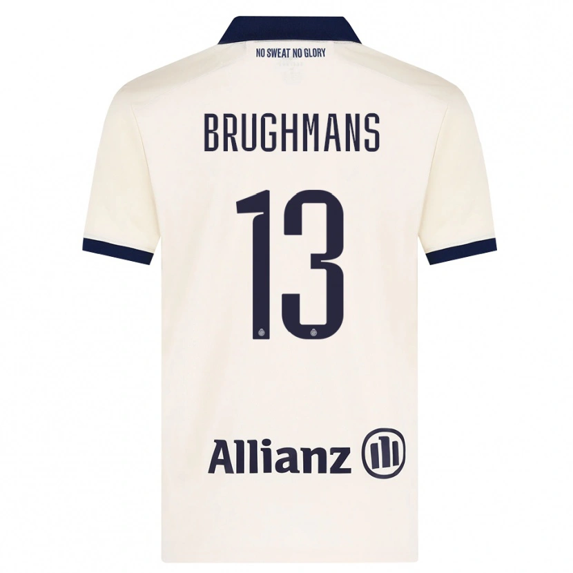 Danxen Mujer Camiseta Beau Brughmans #13 Beige Negro 2ª Equipación 2026/27 La Camisa México