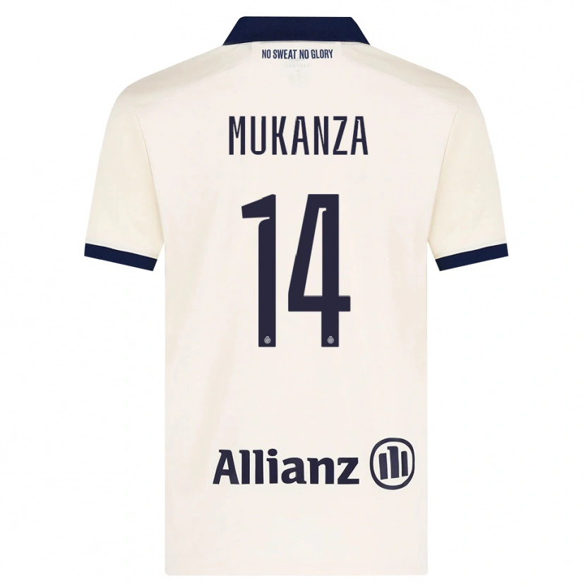 Danxen Mujer Camiseta Blessing Mukanza #14 Beige Negro 2ª Equipación 2026/27 La Camisa México