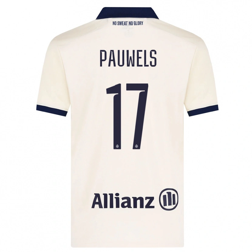 Danxen Mujer Camiseta Fleur Pauwels #17 Beige Negro 2ª Equipación 2026/27 La Camisa México