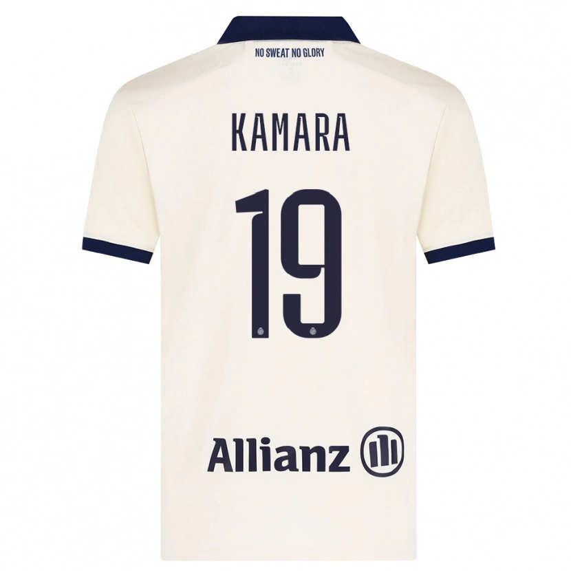 Danxen Mujer Camiseta Al-Hassan Kamara #19 Beige Negro 2ª Equipación 2026/27 La Camisa México