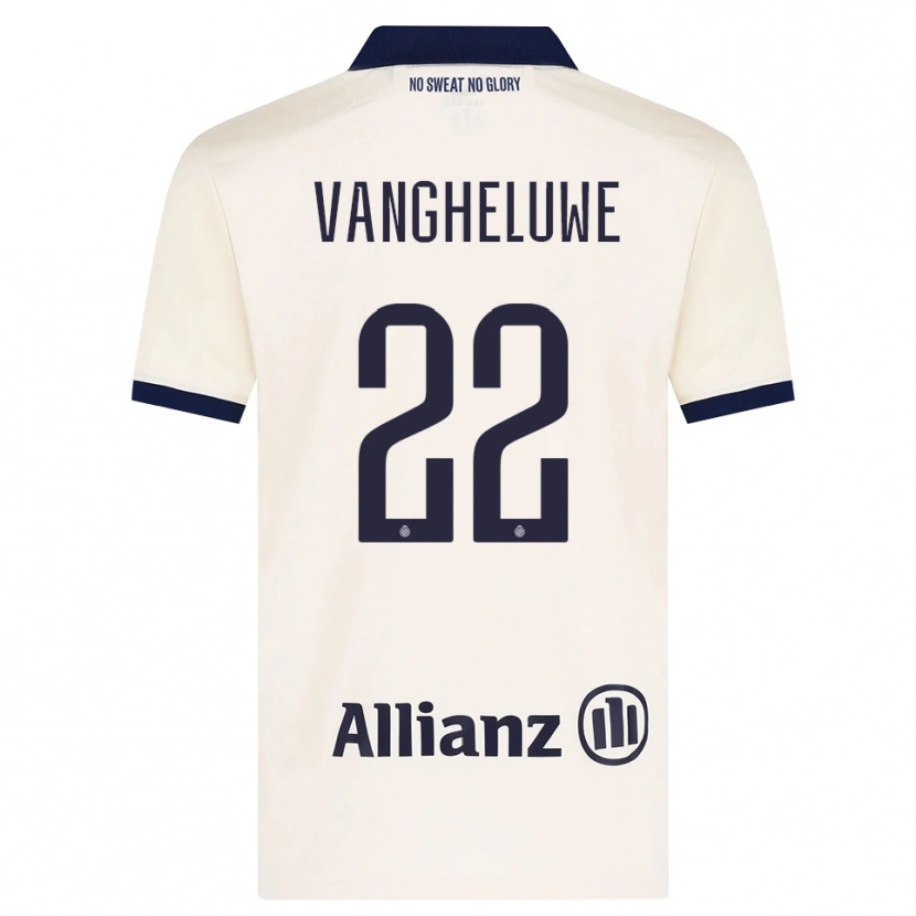 Danxen Mujer Camiseta Jody Vangheluwe #22 Beige Negro 2ª Equipación 2026/27 La Camisa México