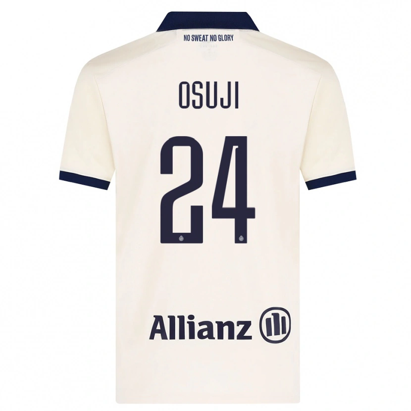 Danxen Mujer Camiseta Vince Osuji #24 Beige Negro 2ª Equipación 2026/27 La Camisa México