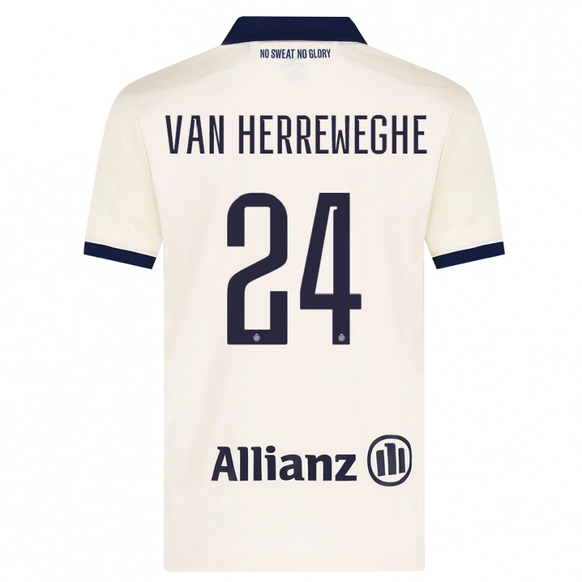 Danxen Mujer Camiseta Febe Van Herreweghe #24 Beige Negro 2ª Equipación 2026/27 La Camisa México