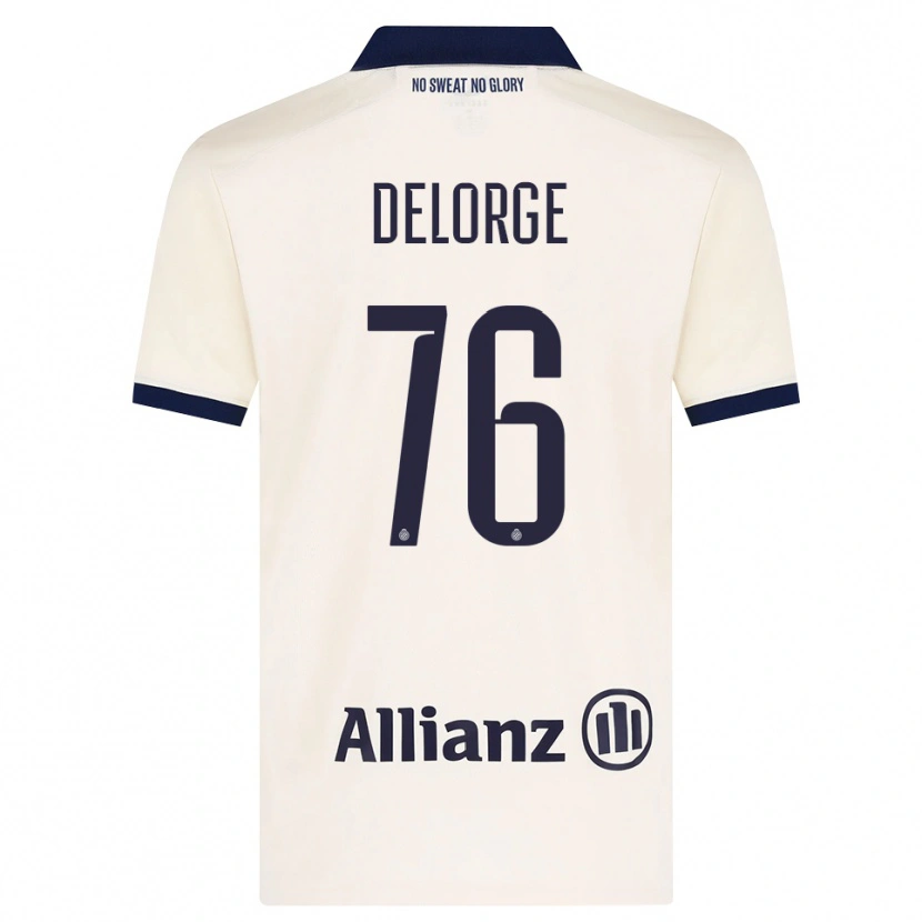 Danxen Mujer Camiseta Lucas Delorge #76 Beige Negro 2ª Equipación 2026/27 La Camisa México