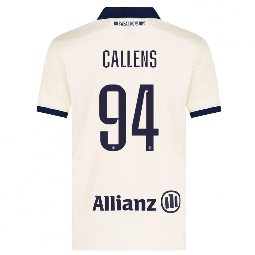 Danxen Mujer Camiseta Emiel Callens #94 Beige Negro 2ª Equipación 2026/27 La Camisa México