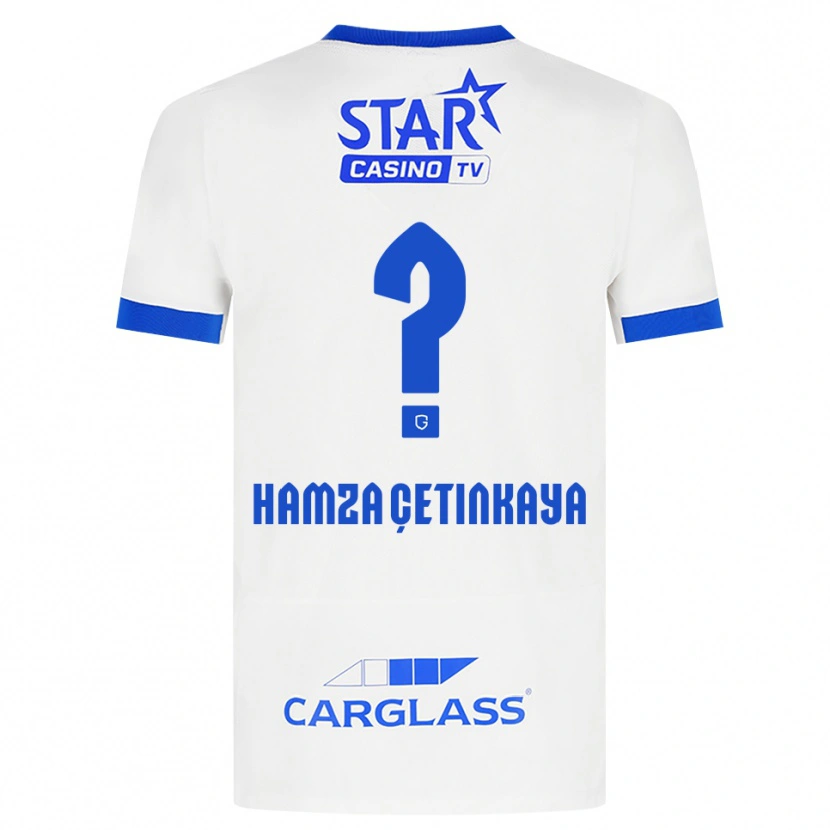 Danxen Mujer Camiseta Ayaz Hamza Çetinkaya #0 Blanco Azul 2ª Equipación 2026/27 La Camisa México