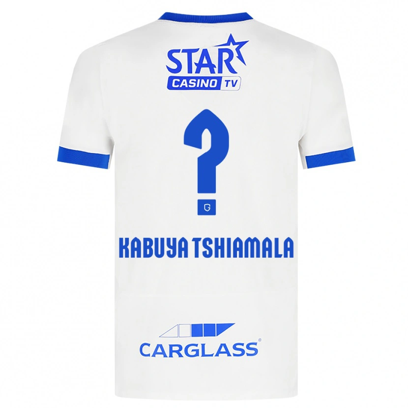 Danxen Mujer Camiseta Lino Kabuya Tshiamala #0 Blanco Azul 2ª Equipación 2026/27 La Camisa México