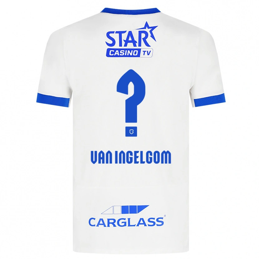 Danxen Mujer Camiseta Tijn Van Ingelgom #0 Blanco Azul 2ª Equipación 2026/27 La Camisa México