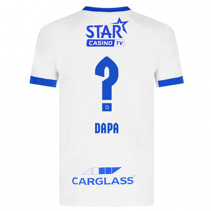 Danxen Mujer Camiseta Melvyn Dapa #0 Blanco Azul 2ª Equipación 2026/27 La Camisa México
