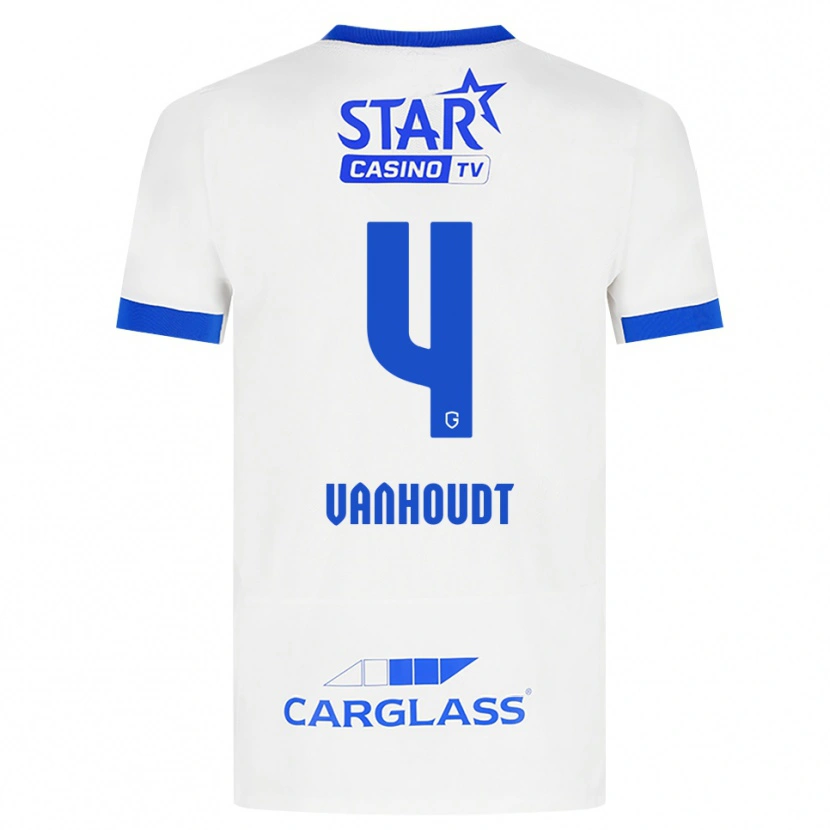 Danxen Mujer Camiseta Luna Vanhoudt #4 Blanco Azul 2ª Equipación 2026/27 La Camisa México