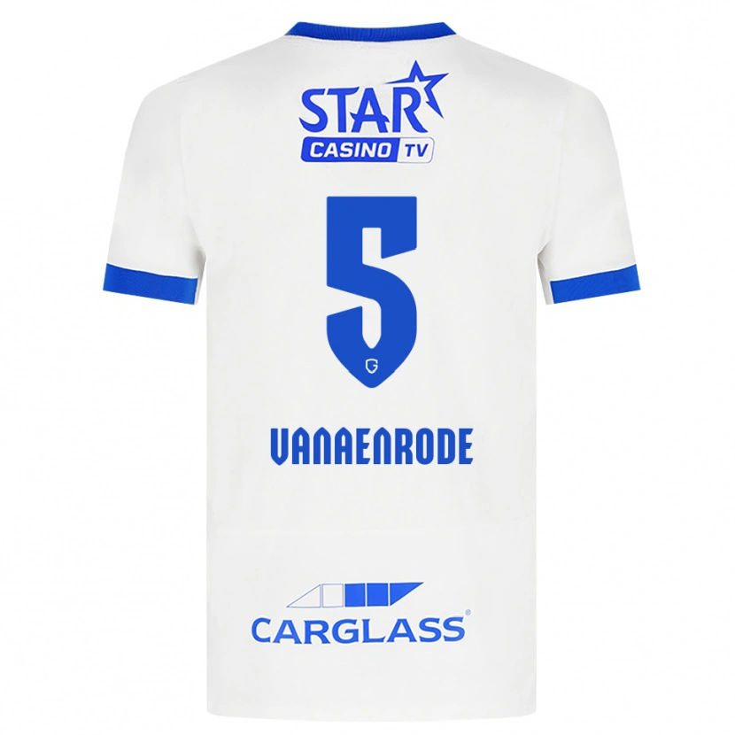 Danxen Mujer Camiseta Gwyneth Vanaenrode #5 Blanco Azul 2ª Equipación 2026/27 La Camisa México