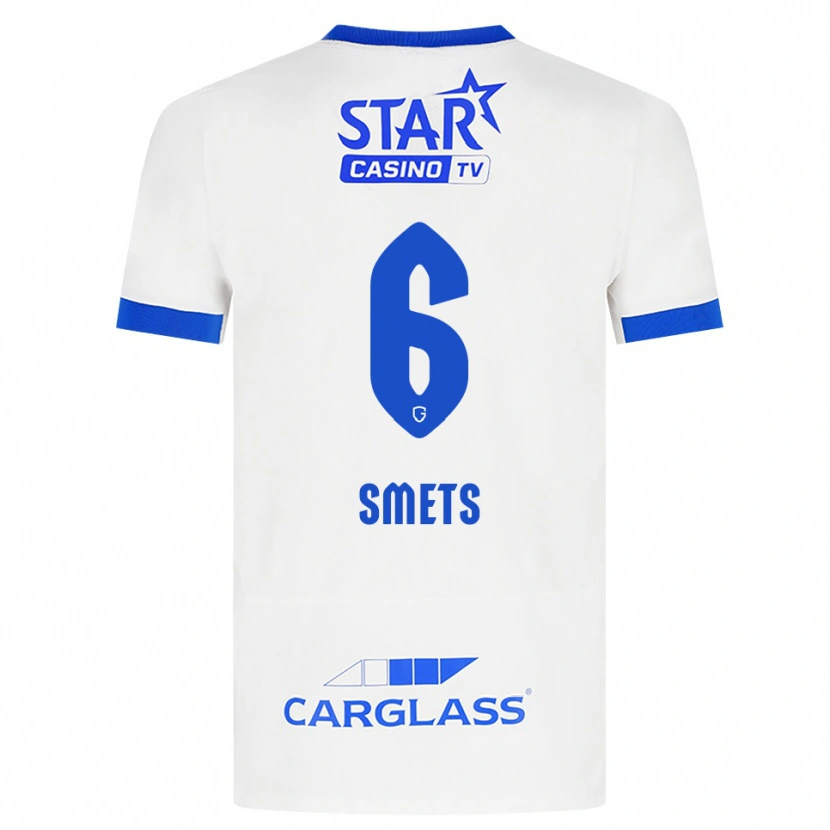 Danxen Mujer Camiseta Matte Smets #6 Blanco Azul 2ª Equipación 2026/27 La Camisa México