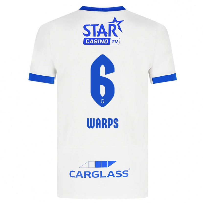 Danxen Mujer Camiseta Isa Warps #6 Blanco Azul 2ª Equipación 2026/27 La Camisa México