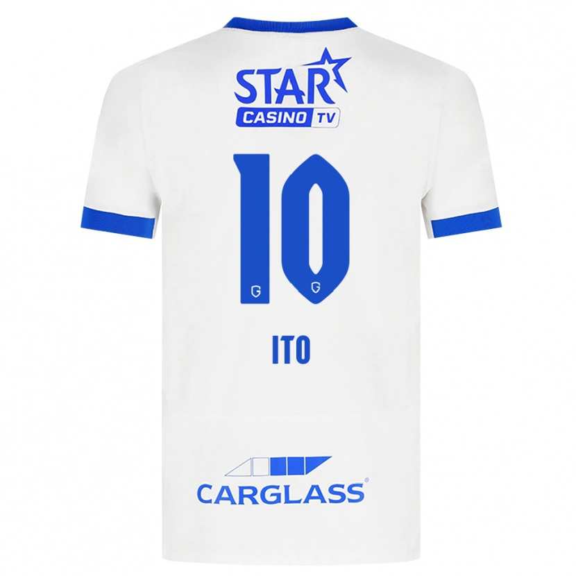 Danxen Mujer Camiseta Junya Ito #10 Blanco Azul 2ª Equipación 2026/27 La Camisa México
