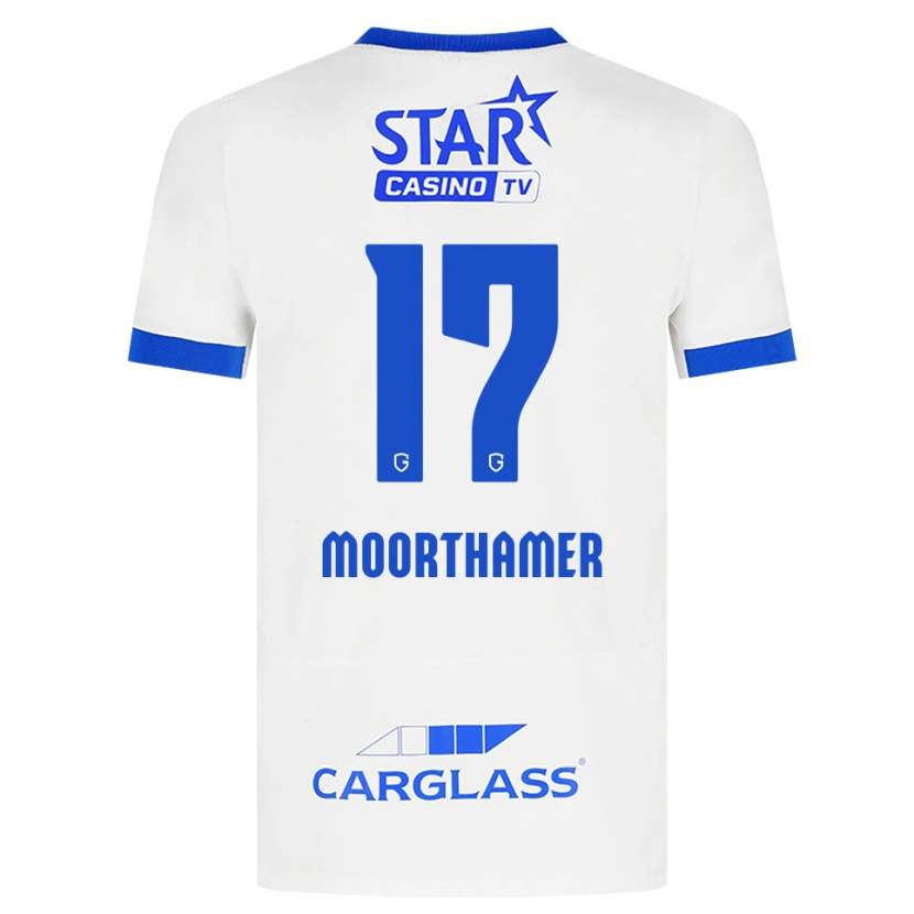 Danxen Mujer Camiseta Tinus Moorthamer #17 Blanco Azul 2ª Equipación 2026/27 La Camisa México