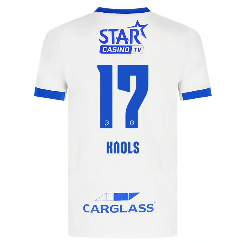 Danxen Mujer Camiseta Myrthe Knols #17 Blanco Azul 2ª Equipación 2026/27 La Camisa México