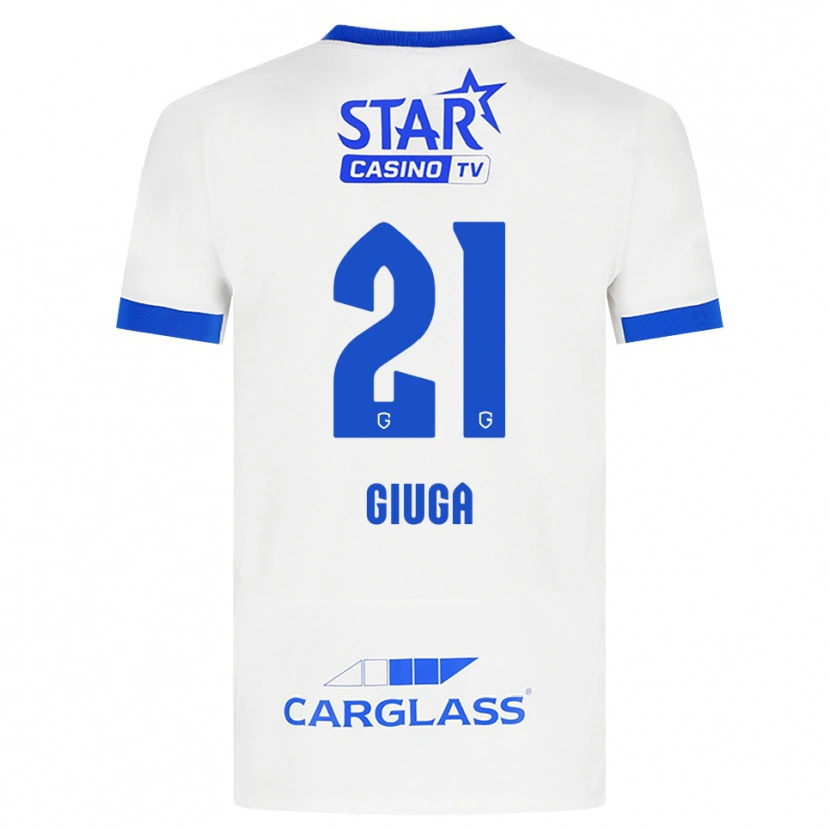 Danxen Mujer Camiseta Anissa Giuga #21 Blanco Azul 2ª Equipación 2026/27 La Camisa México