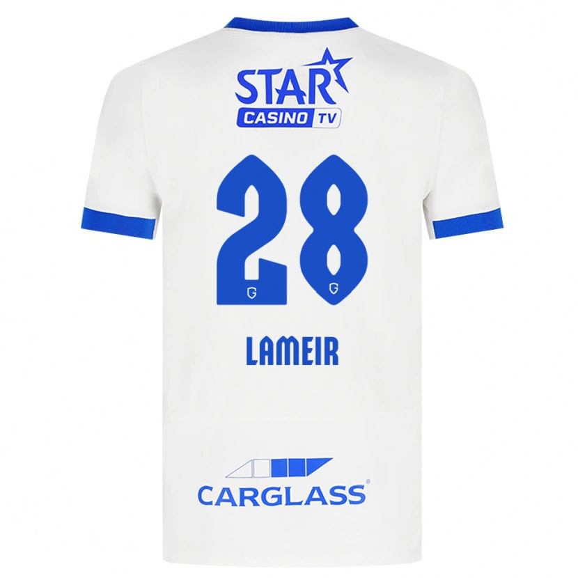 Danxen Mujer Camiseta Tess Lameir #28 Blanco Azul 2ª Equipación 2026/27 La Camisa México