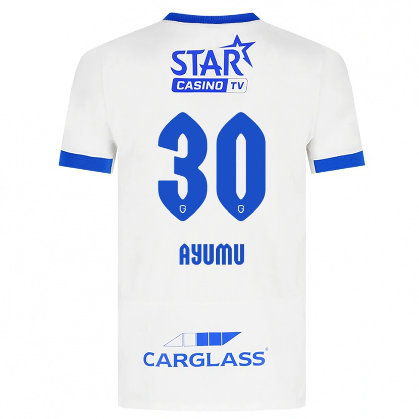 Danxen Mujer Camiseta Ayumu Yokoyama #30 Blanco Azul 2ª Equipación 2026/27 La Camisa México