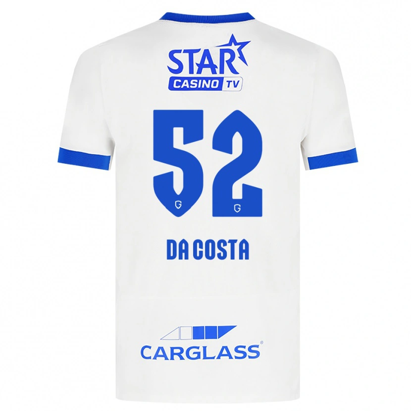 Danxen Mujer Camiseta Wilson Da Costa #52 Blanco Azul 2ª Equipación 2026/27 La Camisa México