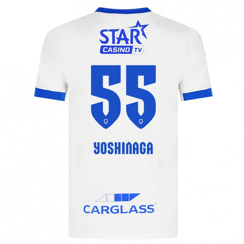 Danxen Mujer Camiseta Yumeki Yoshinaga #55 Blanco Azul 2ª Equipación 2026/27 La Camisa México