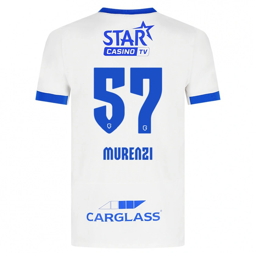 Danxen Mujer Camiseta Aaron Murenzi #57 Blanco Azul 2ª Equipación 2026/27 La Camisa México