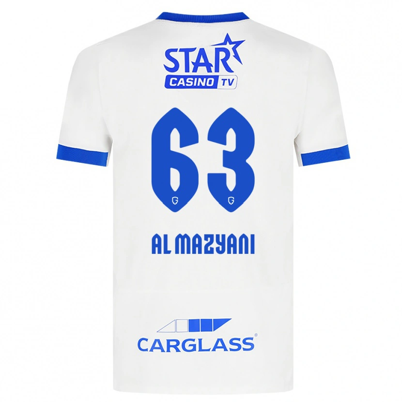 Danxen Mujer Camiseta Faissal Al Mazyani #63 Blanco Azul 2ª Equipación 2026/27 La Camisa México