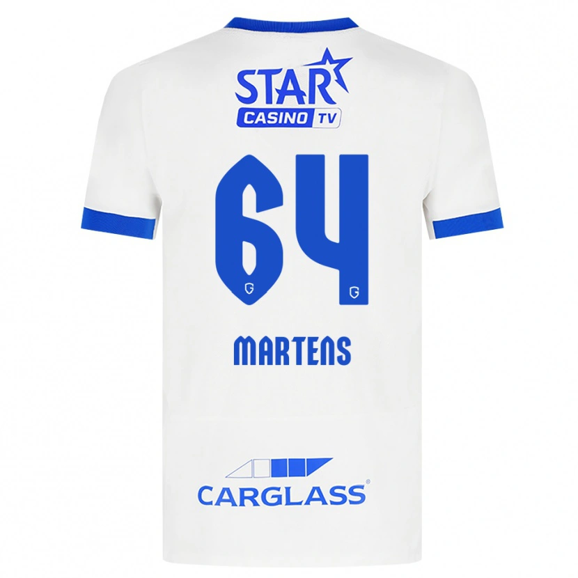 Danxen Mujer Camiseta Nolan Martens #64 Blanco Azul 2ª Equipación 2026/27 La Camisa México