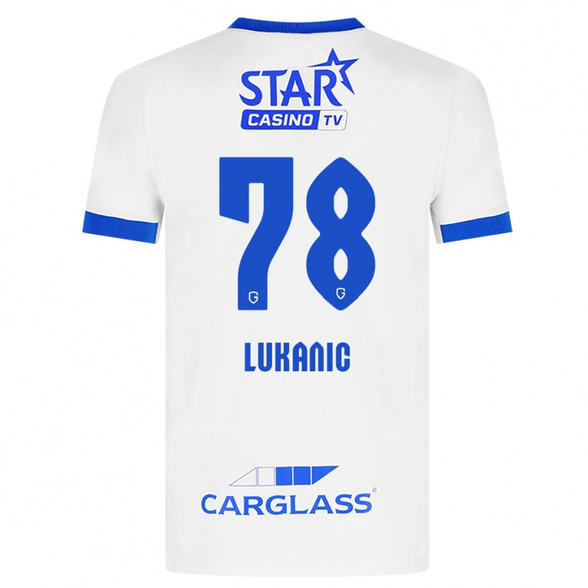 Danxen Mujer Camiseta Luka Lukanic #78 Blanco Azul 2ª Equipación 2026/27 La Camisa México
