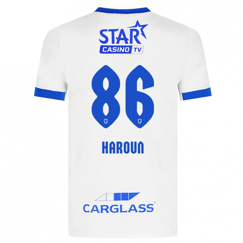 Danxen Mujer Camiseta Kenan Haroun #86 Blanco Azul 2ª Equipación 2026/27 La Camisa México