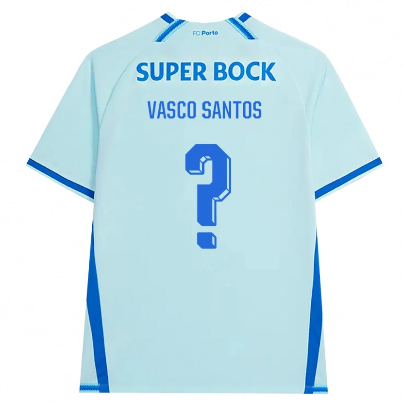 Danxen Mujer Camiseta Vasco Santos #0 Cianclaro Azul Equipación Tercera 2026/27 La Camisa México