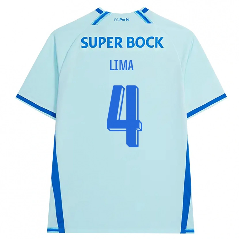 Danxen Mujer Camiseta Karoline Lima #4 Cianclaro Azul Equipación Tercera 2026/27 La Camisa México