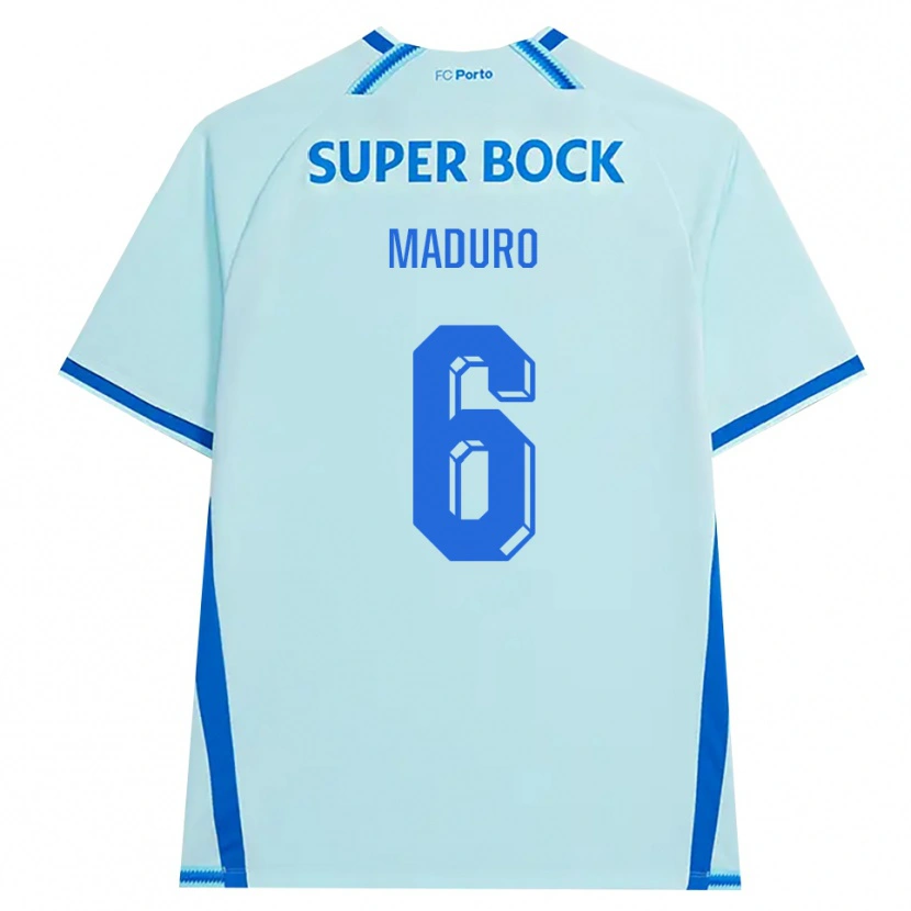 Danxen Mujer Camiseta Henrique Maduro #6 Cianclaro Azul Equipación Tercera 2026/27 La Camisa México