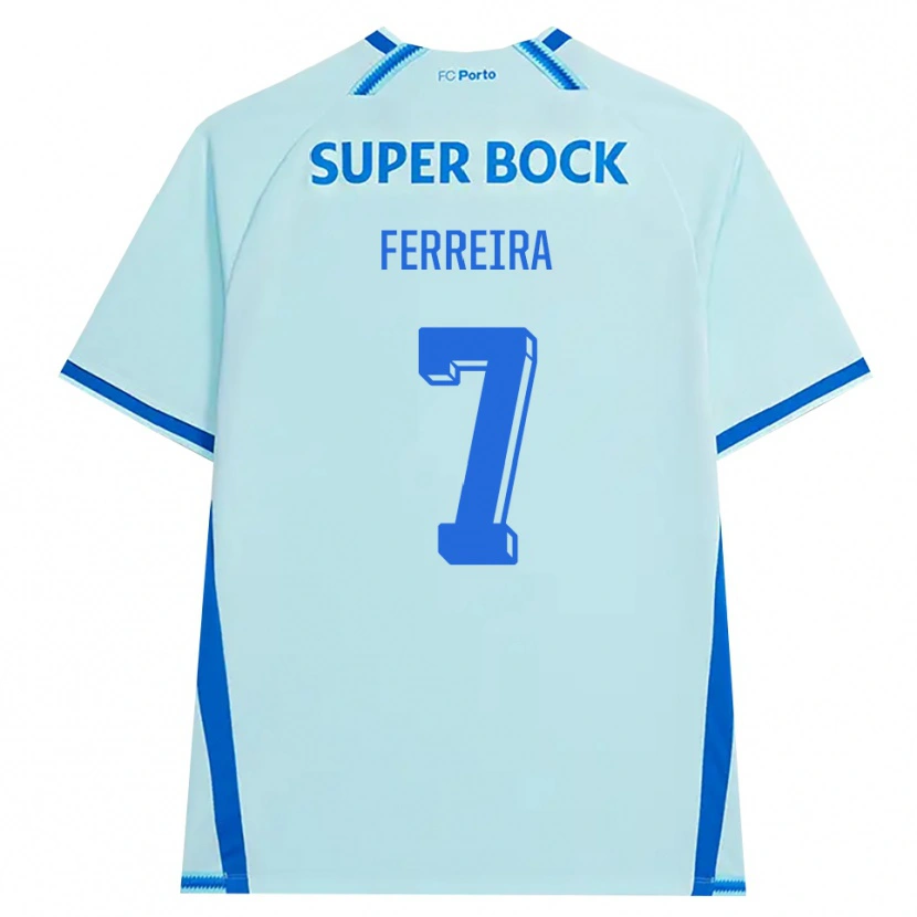 Danxen Mujer Camiseta Maria Ferreira #7 Cianclaro Azul Equipación Tercera 2026/27 La Camisa México