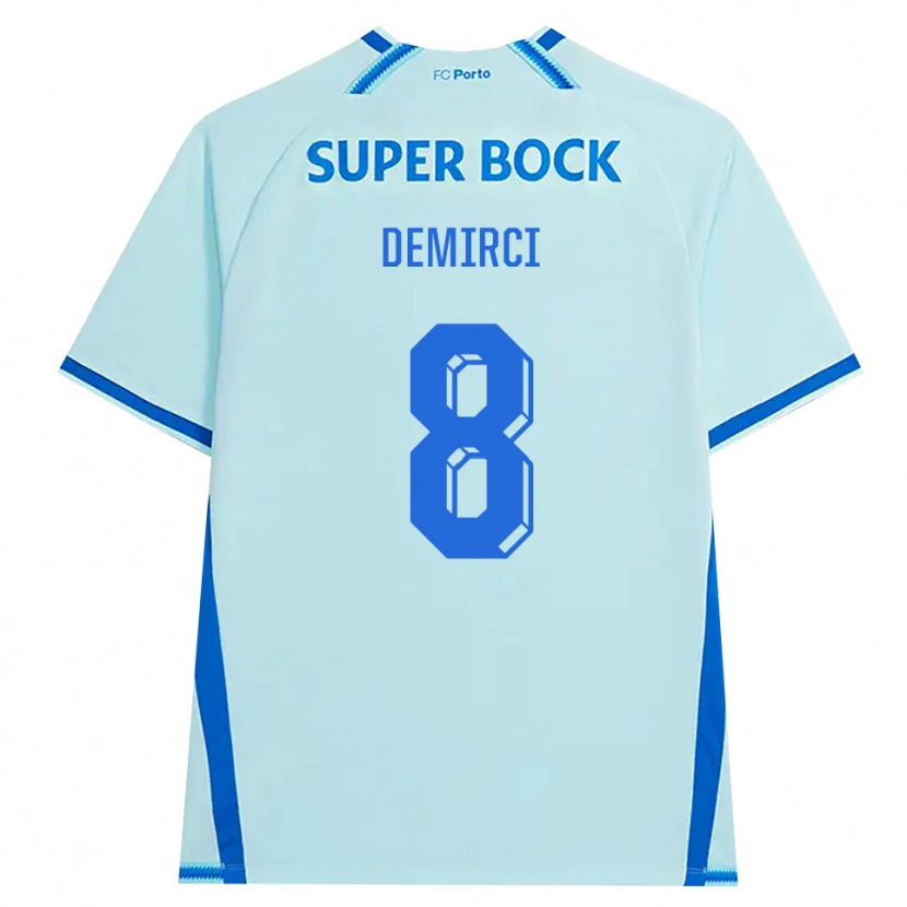 Danxen Mujer Camiseta Rayan Demirci #8 Cianclaro Azul Equipación Tercera 2026/27 La Camisa México