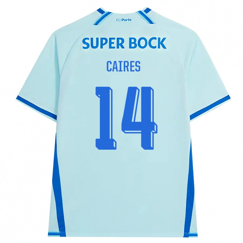 Danxen Mujer Camiseta Tiago Caires #14 Cianclaro Azul Equipación Tercera 2026/27 La Camisa México